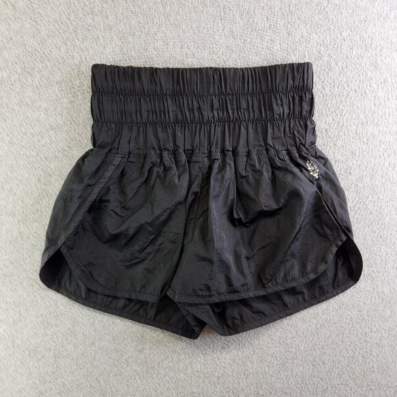 Free People Movement Shorts Womens XSP Black The Way Home High Rise Lined FP - Picture 1 of 15